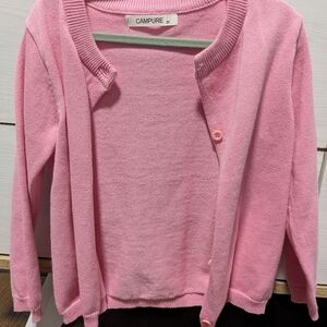 Little Girls Pink Sweater